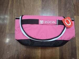 Zuca Zipper Fushia Pink Padded Insulated Compartment Lunchbox Travel Bag NWT